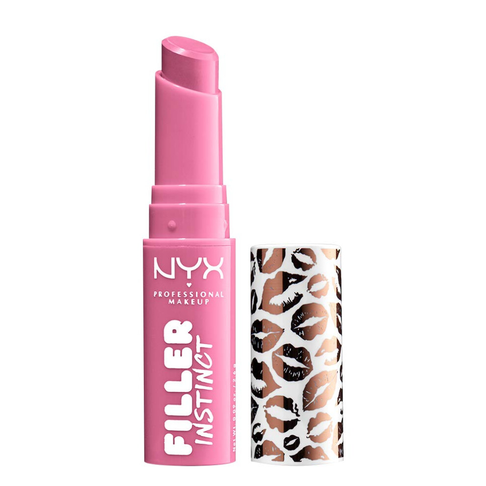 NYX PROFESSIONAL MAKEUP Filler Instinct Plumping Lip Color  Lip Balm - Miami Nights (Hot Pink)