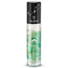 Segno zodiacale lucido Blossom Rolucale Roll-on Roll-on Gloss idratante + idratante con cristalli zodiacali realizzati in USA 0,20 once di Taurus