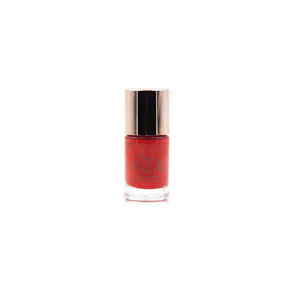 Aza Nail Polish - Vegan 10-Free Cruelty-Free Non-Toxic Chip Resistant Made In Usa Red Orange Gorgeous Shades (Maneater)