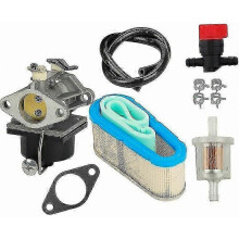 Carburetor, with 36356 Air Filter, Shut-off Valve, Fuel Filter, Supply Line, for Tecumseh Ohv125, Ohv130 And Ovh135, Replacement Model Of 640065a
