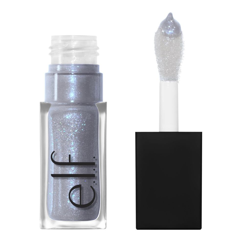 E.l.f. Glow Reviver Lip Oil, Nourishing And Hydrating With High-Shine Glimmer Finish & Sheer Wash Of Color, Minty Scent, Non-Sticky, Vegan & Cruelty-F