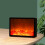 Portable Led Fireplace Lantern Flamless Log Fire Effect Lamp Home Garden 15