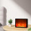 Portable Led Fireplace Lantern Flamless Log Fire Effect Lamp Home Garden 16