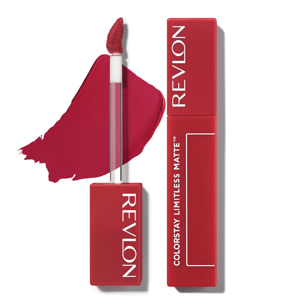 Revlon Lipstick Colorstay Limitless Matte Liquid Lipstick Vegan Formula No-Budge Matte Longwear Lipstick Long Lasting Lightweight/Comfortab