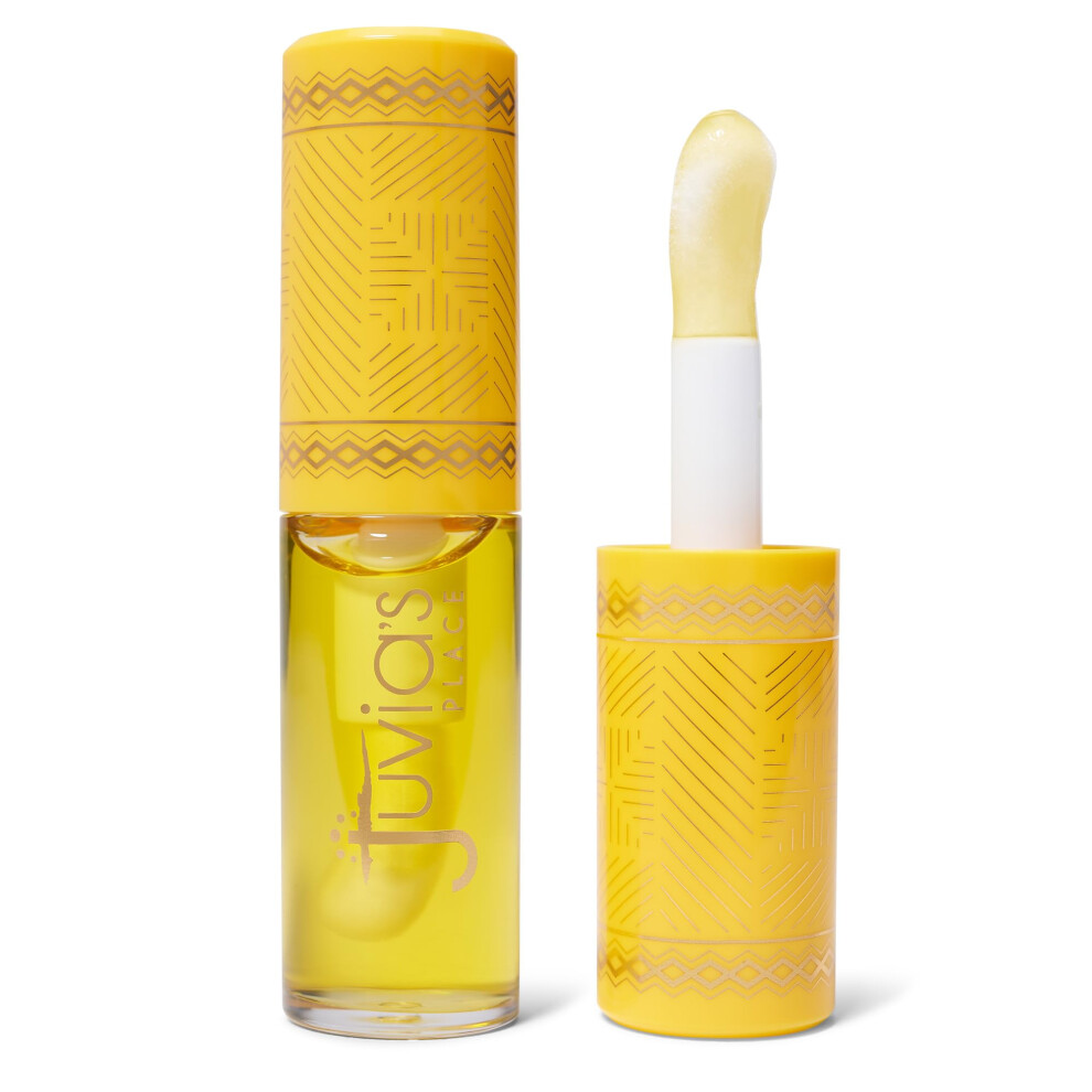 Juvia's Place Light Magic Lip Oil Mango - Hydrating Plumper All Day Non Sticky Lipgloss Makeup - Enhance Beauty W/Glossy Dewy Shine Glow & Moistu