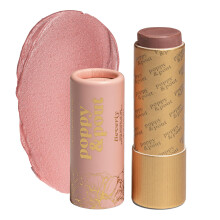 Poppy & Pout Tubo de papelo com tonalidade labial totalmente natural, cera de abelha preenchida  mo, vitamina E, leo de coco, sem crueldade,
