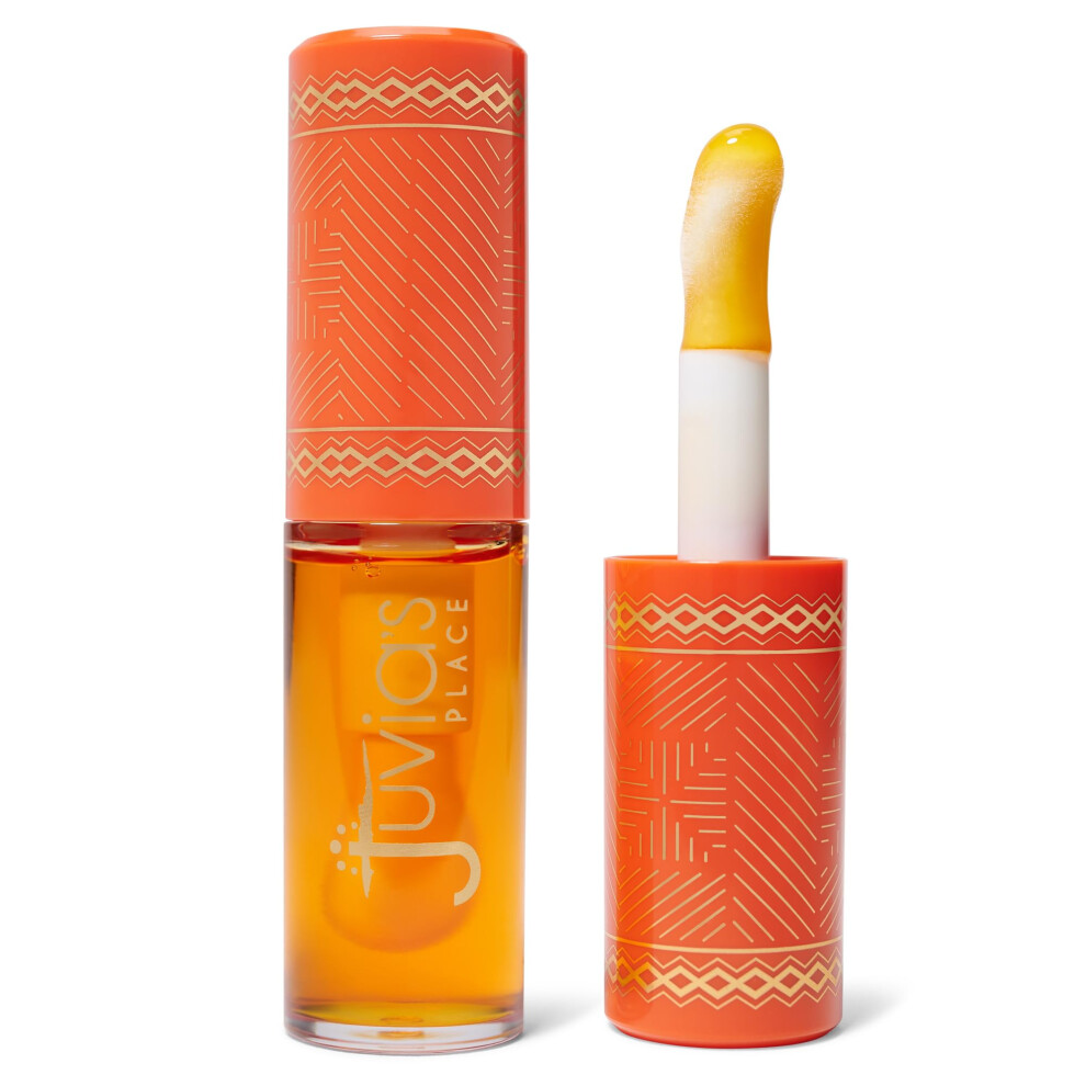 Juvia's Place Light Magic Lip Oil Sweetorange - Hydrating Plumper All Day Non Sticky Lipgloss Makeup - Enhance Beauty W/Glossy Dewy Shine Glow &
