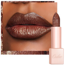 Oulac Shimmer Brown Lipstick Infinity High Shine Finish Feuchtigkeitsspendende Lippenfarbe mit Damastrosenl fr ganztgigen Komfort Glutenfrei Vegan