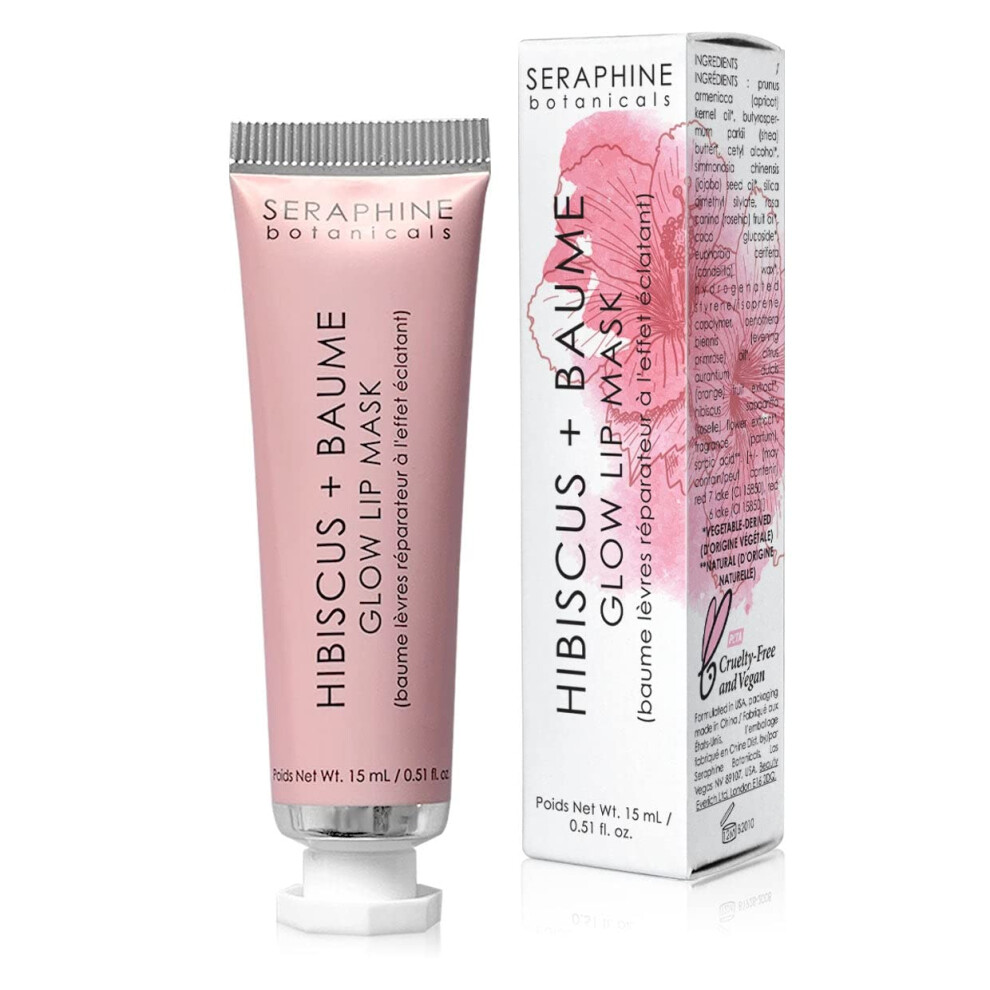 Botanical Seraphine Botanicals Hibiscus + Baume Glow Lip Mask 15 ml
