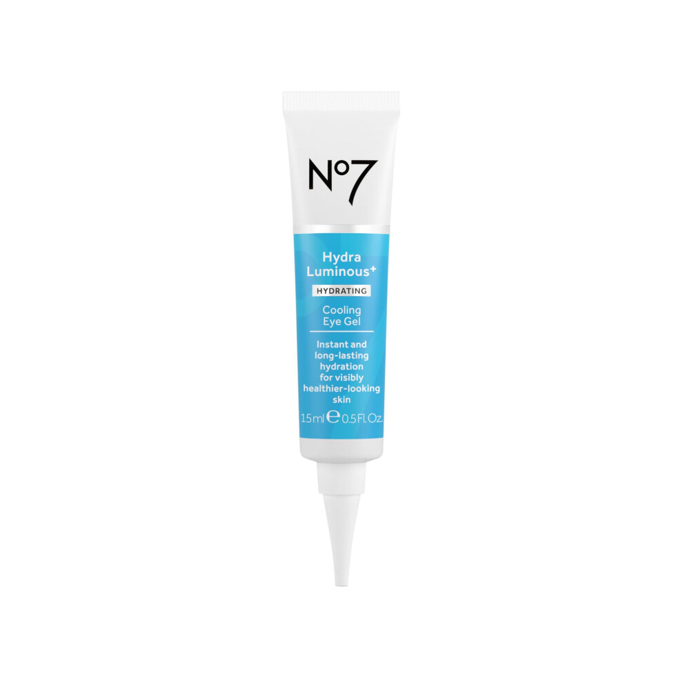 Boots No7 No7 Hydraluminous+ Cooling Under Eye Gel - Hydrating Eye Gel To Smooth Dry Fine Lines With Hyaluronic Acid & Vitamin B3 Niacinamide - Reveals Vi
