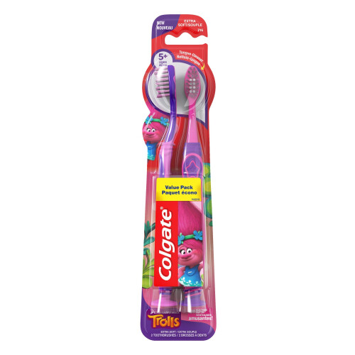 Colgate Colgate Kids Toothbrush  Trolls  Extra Soft (2 Count)