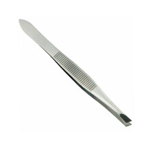 Spire Lille 9 cm hndholdt (3,5 tommer) jenbrynspincet med skr spids til at forme jenbryn plukning af jenbryn pincet fjernelse af hagehr Sor