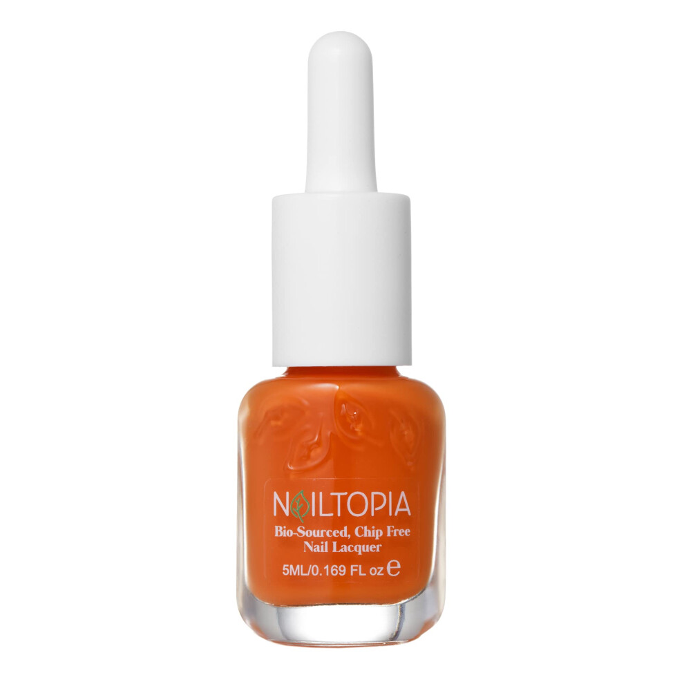 Nailtopia Bio-Sourced Chip-Free Nail Lacquer - Fast Dry Nail Polish - Superfood-Infused - Natural Nail Polish - Carat Cake - 0.41 Oz