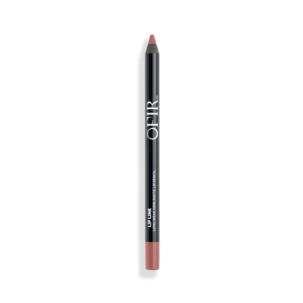 Ofir Longwear Demi-Matte Lip Line | Smudge-Proof Easy Glide Hydrating Long-Lasting Color Precise Application Neutral Nude Lip Liner Pencil F