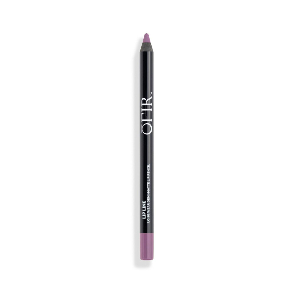 Ofir Longwear Demi-Matte Lip Line | Smudge-Proof Easy Glide Hydrating Long-Lasting Color Precise Application Muted Purple Lip Liner Pencil F
