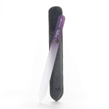 GERMANIKURE Glass Nail File in Suede Sleeve - Gypsy Soul Warrior Spirit - Professional Crystal Nail File for Natural Nails - Ideal Manicure & Ped