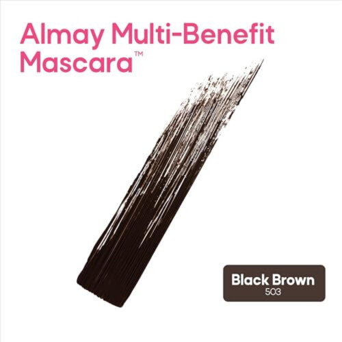 Almay, Multi-Benefit Mascara, 503 Schwarz Braun, 0,24 fl oz (7 ml) 1