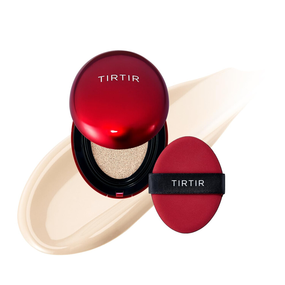 Tirtir Red [*Mini Size*] Mask Fit Cushion Foundation | Long-Lasting Lightweight Buildable Coverage Semi-Matte Finish Korean Cushion Foundatio