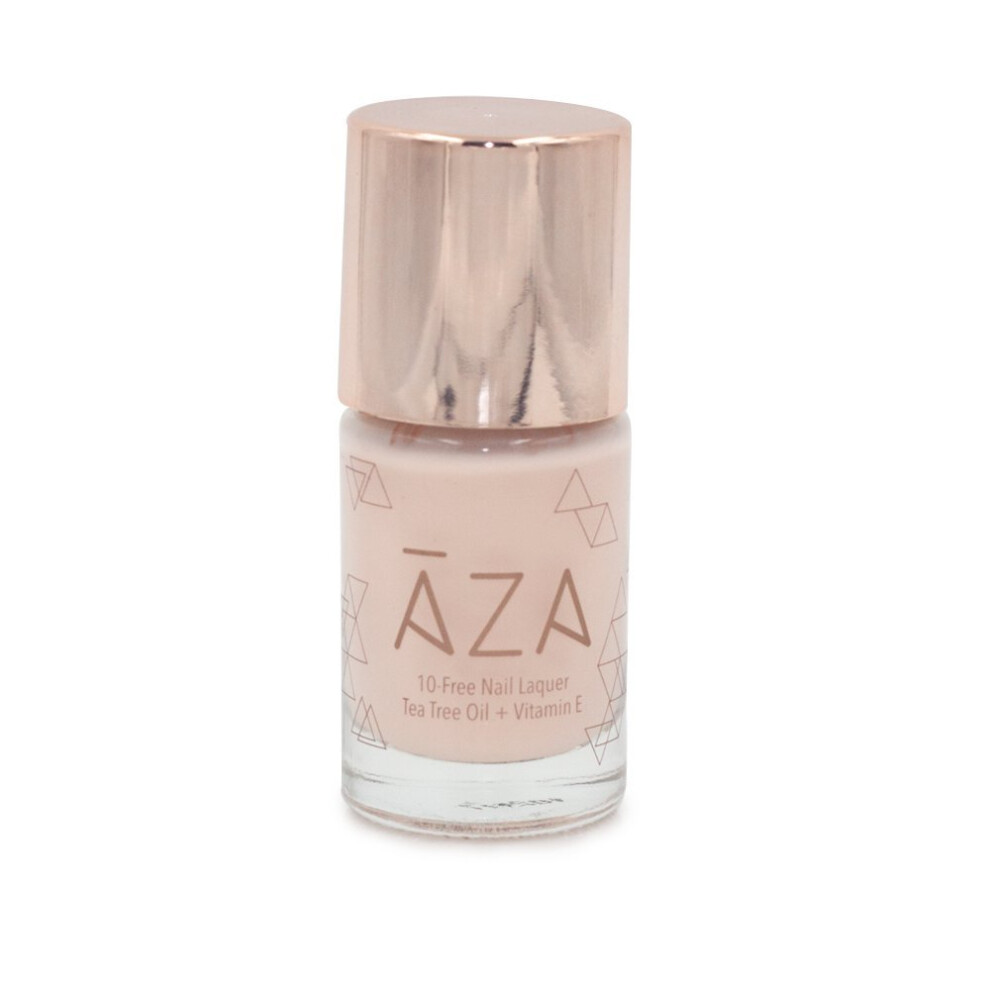 Aza Nail Polish - Vegan 10-Free Cruelty-Free Non-Toxic Chip Resistant Fast Drying Gel-Like Sheer Pink Beige Neutral Gorgeous Shades (Lea