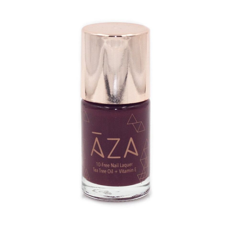 Aza Nail Polish -Vegan 10-Free Cruelty-Free Non-Toxic Fast Drying Chip Resistant Dark Deep Red/Blue Gorgeous Shades (Power Bitch)