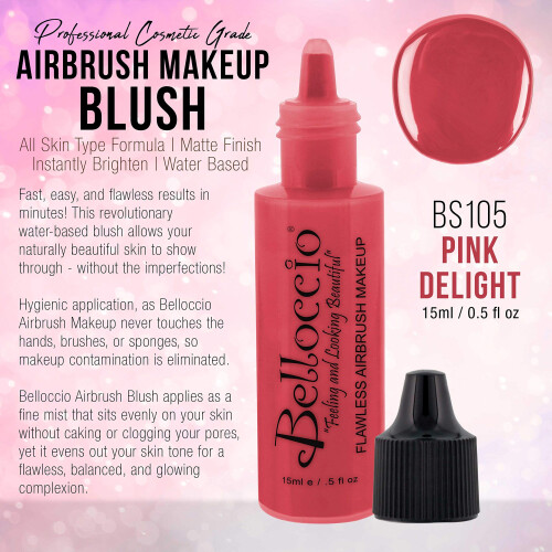 Botella de Media Onza de Rubor Pink Delight de Belloccio 1