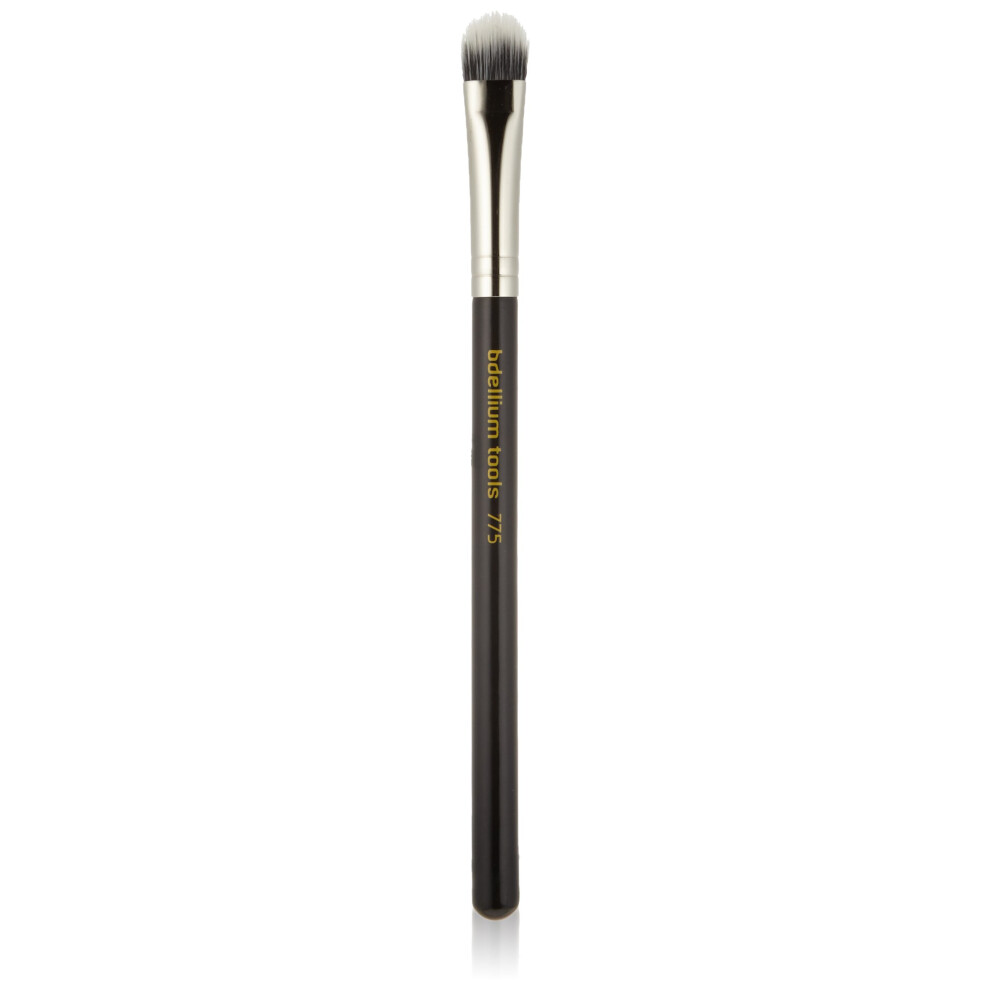 Bdellium Tools Black Professional Makeup Brush - Maestro Series 775 Duet Fiber Shader - With Soft Synthetic Fibers For Shading Eyeshadow ( 1Pc)