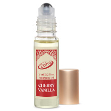 Zoha Cherry Vanilla Oil Parfm fr Damen und Herren, Roll-On-Parfml und Kirsch-Parfmspray, alkoholfrei, hautbefeuchtendes Kirschbltenl