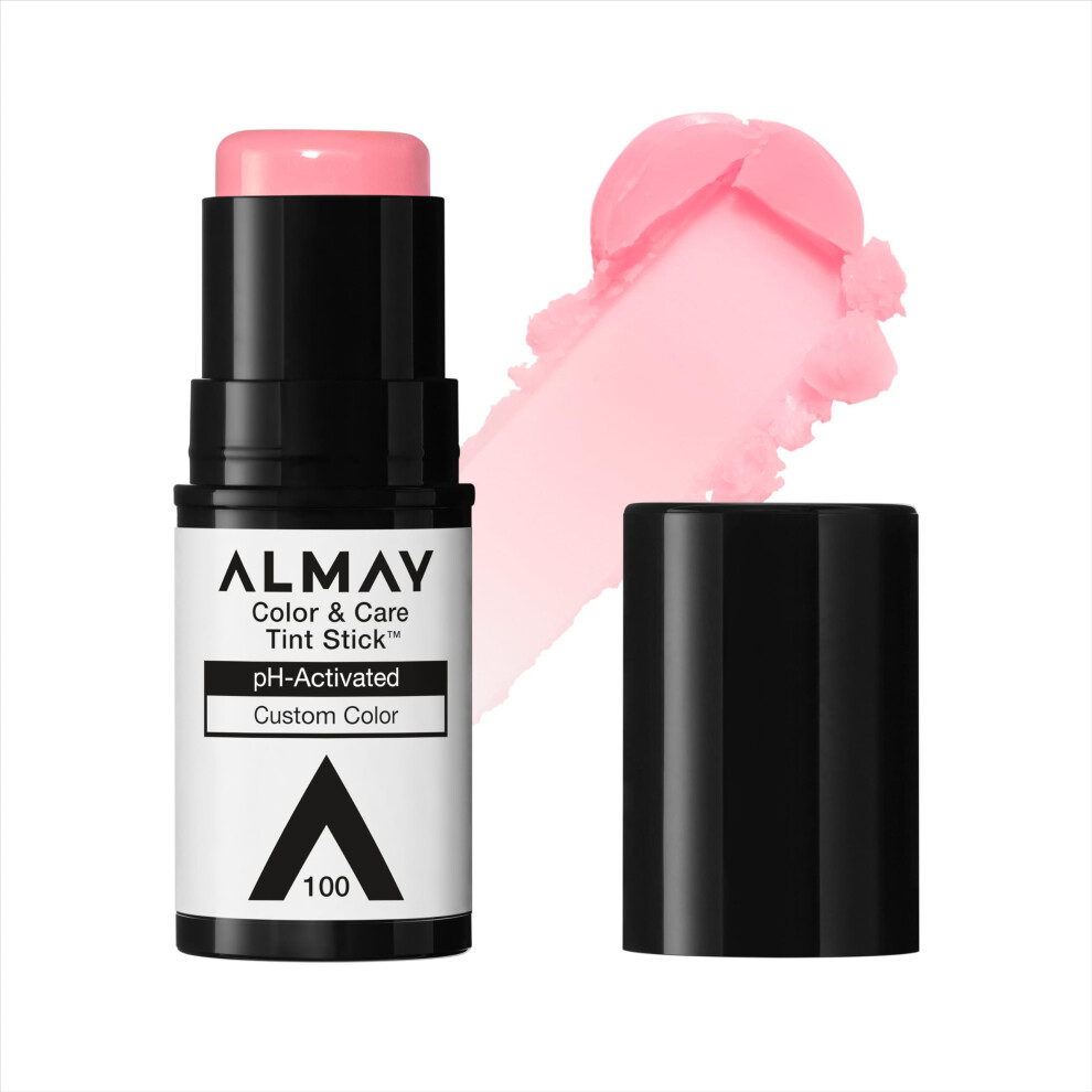 Almay Lip and Cheek Tint  Color & Care Tint Stick  Multi-Use Moisturizing Blush and Lip Color  Dewy Finish  100 Natural Flush  0.25 oz-image-OPC-PHXPKHW-NEW