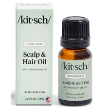 Krftigendes Kopfhaut- und Haarl von Kitsch mit Rosmarinl fr Haarwachstum und Biotin  nhrt trockene Kopfhaut und strkt die Kraft von der Wurzel