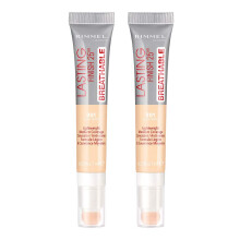 Rimmel Lasting Finish Ademend Concealer, Licht Ivoor, 0.23 Fl Oz, Verpakking van 2