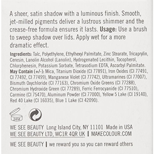 Make Cosmetics Satin Finish Lidschatten Vintage Ivory 1