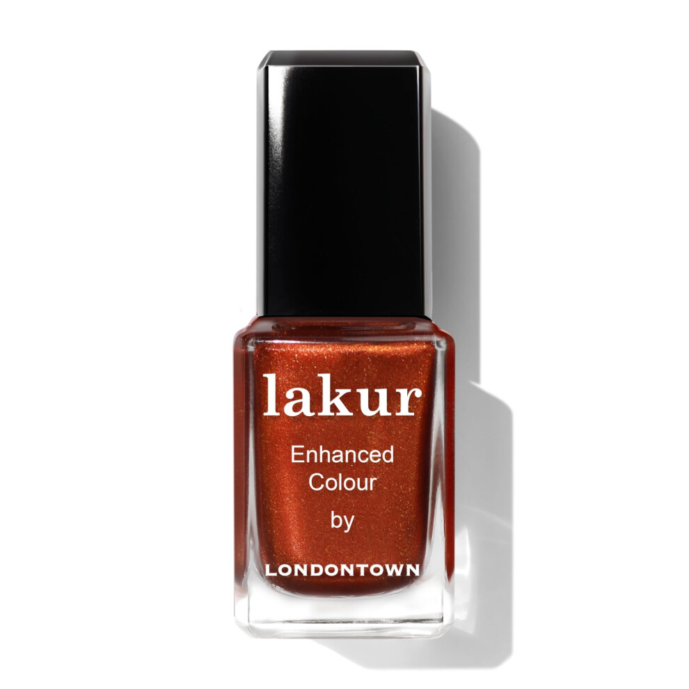 Londontown Brassy Copper Glossy Nail Polish Posh Forever Lakur Vegan Chip-Resistant Long-Lasting Nail Lacquer 0.40 Fl Oz