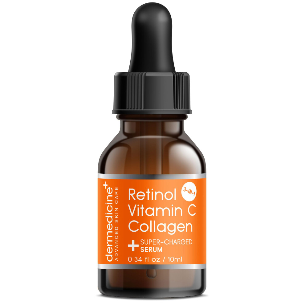 Retinol Vitamin C Collagen | Super Charged Anti-Aging Serum for Face | Pharmaceutical Grade Quality | Helps Smooth & Plump Fine Lines & Wrinkles-image-OPC-PHXPMG7-NEW