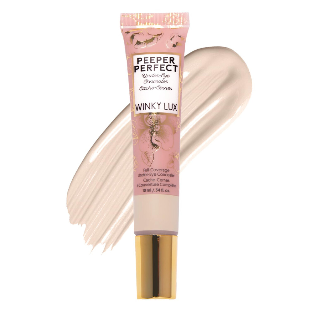 Winky Lux Dark Peeper Perfect Under Eye Concealer Makeup & Eye Brightener Full Coverage Concealer For Circles Color Corrector & Eye Primer Wi