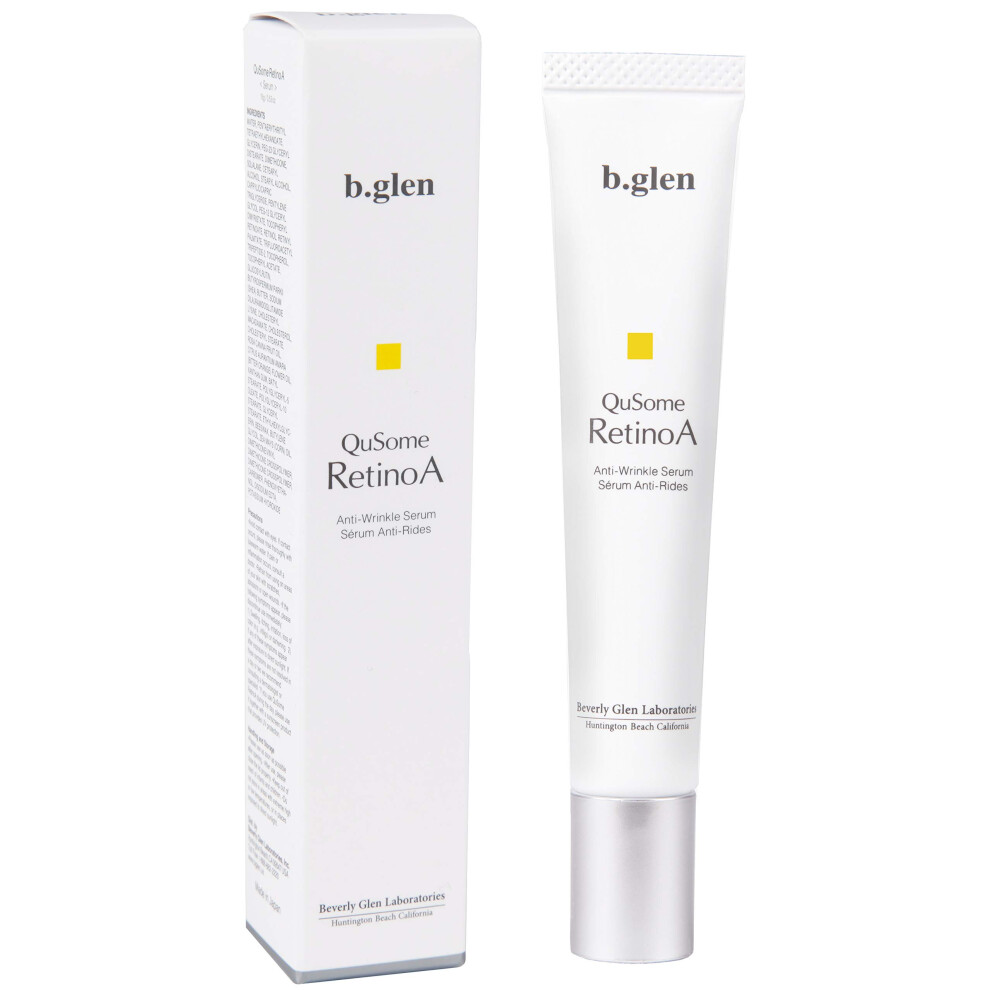 B.glen Qusome Retinoa | Retinol (Vitamin A) | Retinoic Acid Tocopheryl (Vitamins A & E) | Squalane | Organic Shea Butter | Repair Wrinkles | Firm