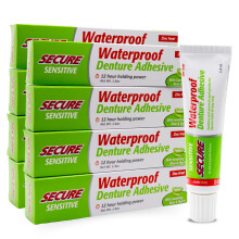 Sikker flsom proteselim med Aloe Vera & Myrra - 12-timers Max Hold - Patenteret vandtt forsegling - til alle protesetyper - Ingredienser i fde