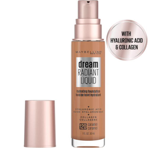 Maybelline Maybelline Dream Radiant Liquid Medium Coverage Hydrating Makeup Lightweight Liquid Foundation Caramel 1 FL; Oz 1