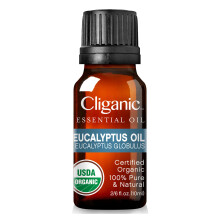 Cliganic, 100 % Reines Ätherisches Öl, Eukalyptus, 0,33 fl oz (10 ml)