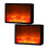 Portable Led Fireplace Lantern Flamless Log Fire Effect Lamp Home Garden 1