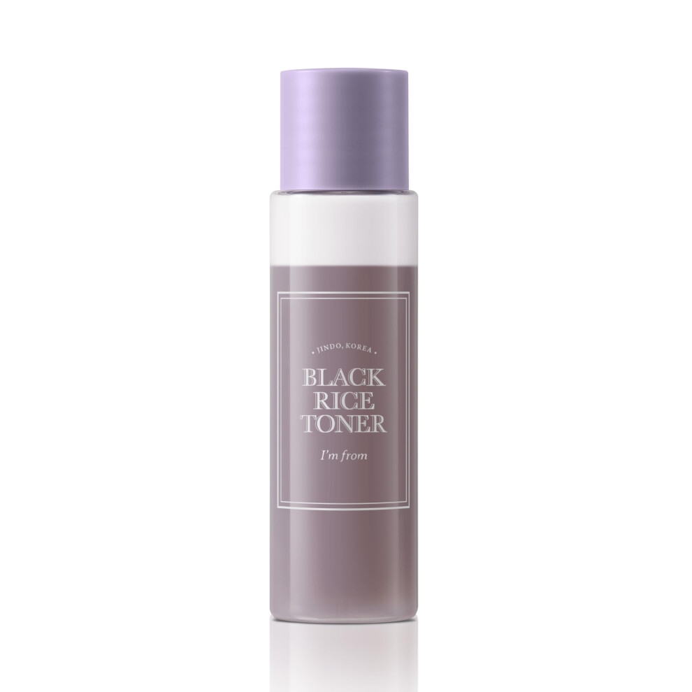I'm From Black Miniature Of Rice Toner Lightweight Niacinamide Panthenol Glass Skin Fragrance Free Korean Skin Care 30Ml 1.01 Fl.oz