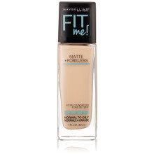 Maybelline Fit Me Matte + Poreless Liquid Oil-Free Foundation Makeup, Natural Ivory, 1 Count (Packaging May Vary)