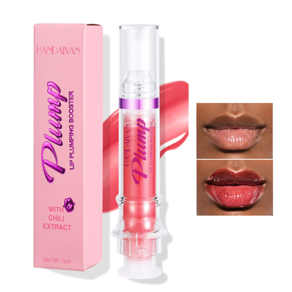 Easilydays Spicy Lip Gloss Plumper Glossy Lip Lippenstift Lifter Gloss Hydrating Volumizes Hochgl Nzende Lip Plumping Lip Glaze Lip Makeup Plump-image