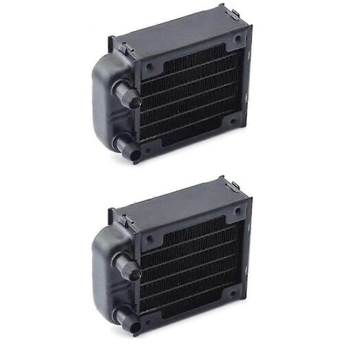 2x Pc Water Cooling Aluminum Radiator Multi-channels 60mm for Computer Led Beauty Apparatus