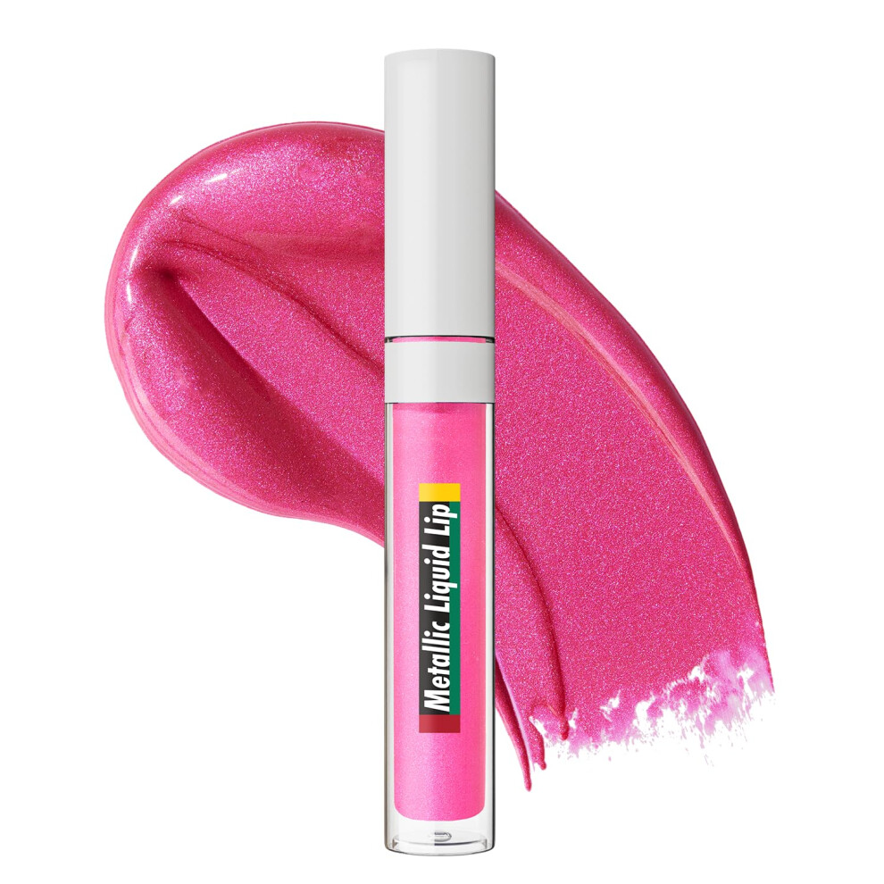 Black Radiance Cross Colours Metallic Liquid Lip Moisture-Rich Ultra Glossy Finish Pigment-Loaded Formula With Micro Glitter Soft Paddle Appli