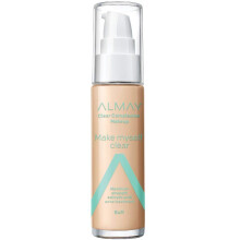 Almay Foundation Akne-Gesichts-Make-up mit Salicylsure, Gesichts-Make-up mit Hautpflege-Inhaltsstoffen, mattes Finish, hypoallergen, tierversuchsfre