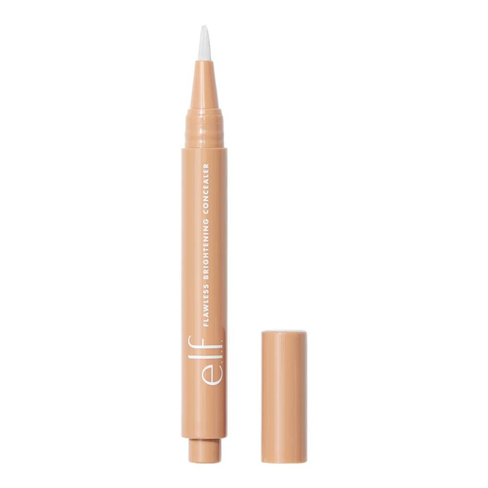 e.l.f. Flawless Brightening Concealer  Illuminating & Highlighting Face Makeup  Conceals Dark Under Eye Circles  Tan 48 N  0.07 Fl Oz