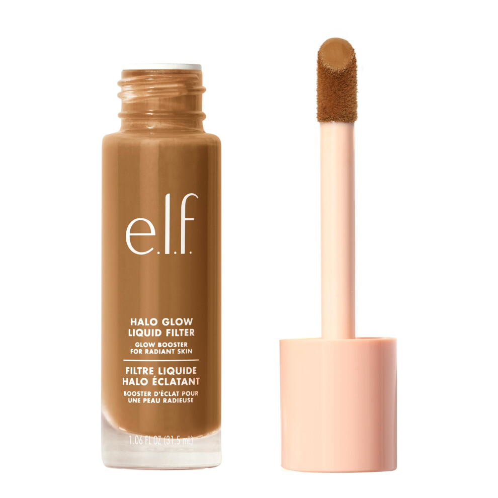 e.l.f. Halo Glow Liquid Filter  Complexion Booster For A Glowing  Soft-Focus Look  Infused With Hyaluronic Acid  Vegan & Cruelty-Free  5.5 Medium