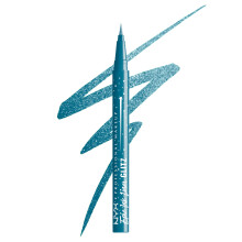 NYX PROFESSIONAL MAKEUP Epic Ink Glitz Liner, wasserfester metallischer Flssig-Eyeliner mit veganer Formel  Tapered Twinkle (schimmerndes Blaugrn)