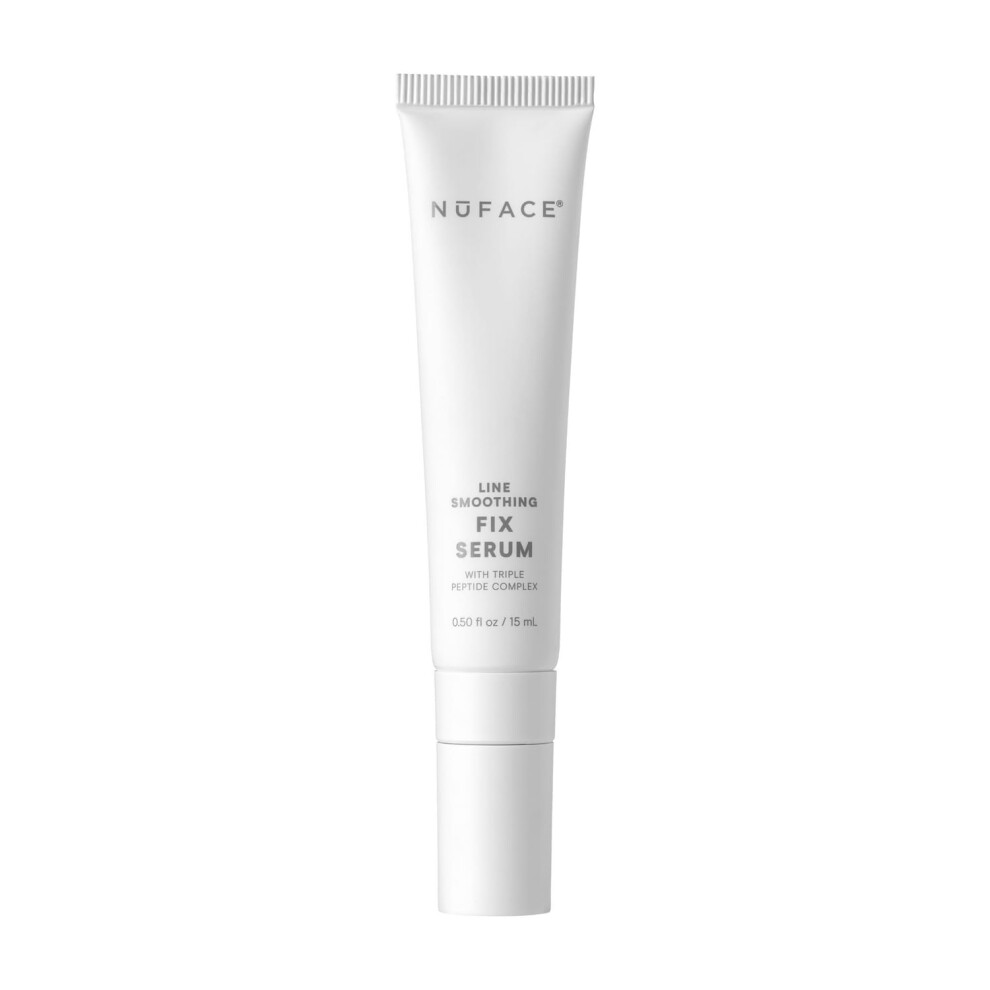 Nuface Fix Serum - Line Smoothing Conductive Serum For Microcurrent With Triple Peptide Hyaluronic Acid & Ionplex To Hydrate Brighten And Enhan
