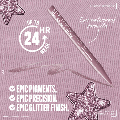 NYX Professional Makeup NYX Professional Makeup Epic Ink Eyeliner Glitz KIMALLAOMATTI 1
